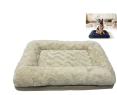 Cama para Perros Grande Ortopédica, XL Colchón para Perros Colchoneta Perro Lavable, Beige 93x68x13cm