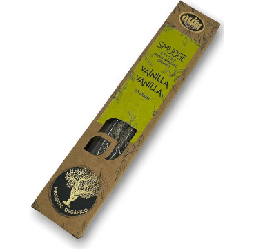 Incienso Orgánico AUM Fragances - Hecho a Mano en India con Ingredientes Naturales - Ecológico (Vainilla)