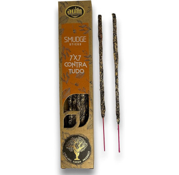 Incienso Orgánico AUM Fragances - Hecho a Mano en India con Ingredientes Naturales -Ecológico (7x7 contra Todo)