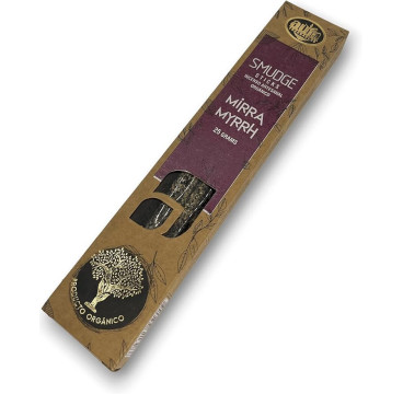 Incienso Orgánico AUM Fragances - Hecho a Mano en India con Ingredientes Naturales - Ecológico (Mirra)