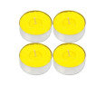 Velas de Té Citronela Grande, Tealight Citronela Perfumada Antimosquitos Velas Citronela - Pack 4 Velas, 10 Hor