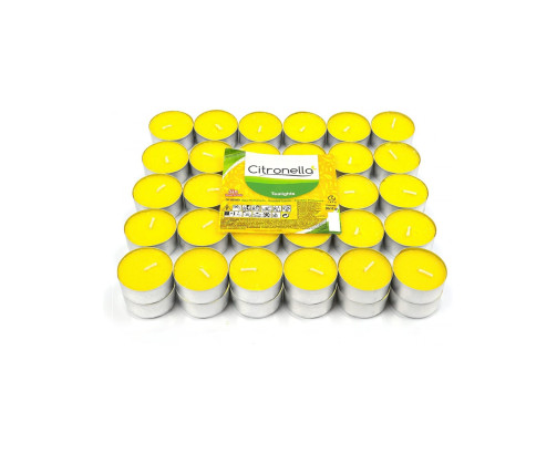 Velas de Té Citronela Perfumada Antimosquitos Pack 20 piezas