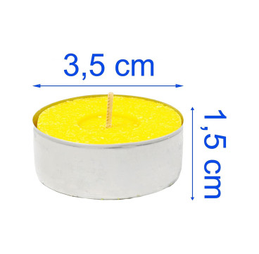 Velas de Té Citronela Perfumada Antimosquitos Pack 20 piezas