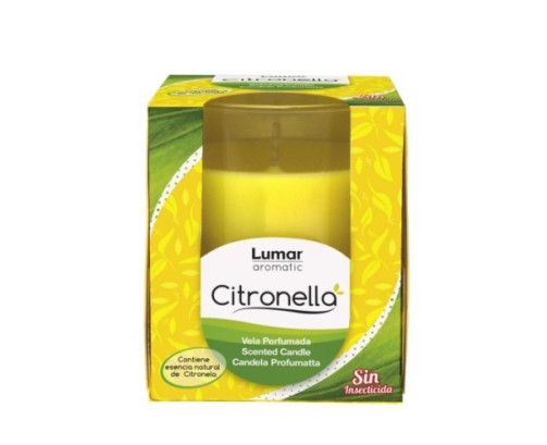 Vaso cristal perf. citronela lumar aromatic