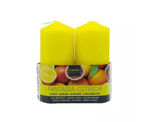 Pack 2 Velas Tacos Perfumada Cítrica