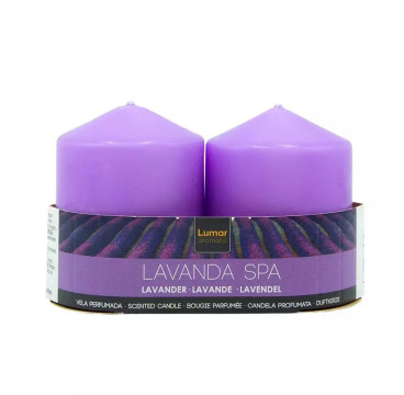 Pack 2 Velas Tacos Perfumada Lavanda