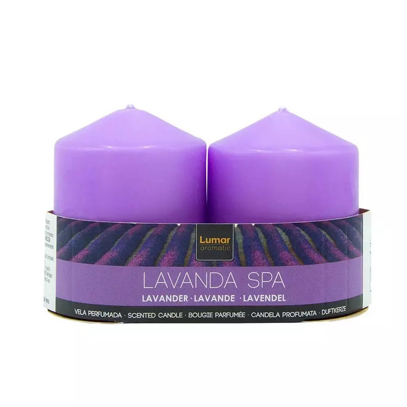 Pack 2 Velas Tacos Perfumada Lavanda