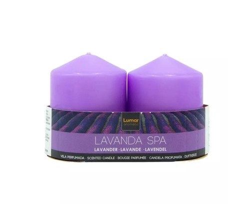Pack 2 Velas Tacos Perfumada Lavanda