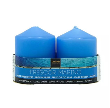 Pack 2 Velas Tacos Perfumada Marino