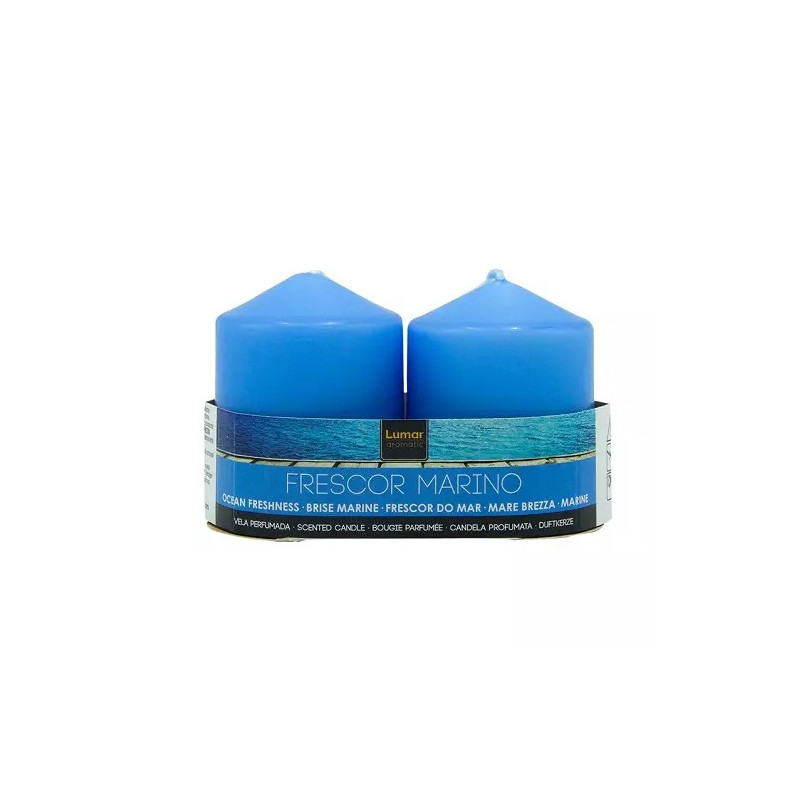 Pack 2 Velas Tacos Perfumada Marino