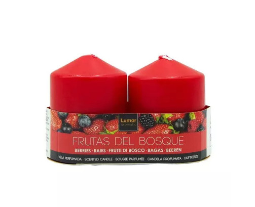 Pack 2 Velas Tacos Perfumada Frutas del Bosque