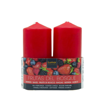 Pack 2 Vela Taco Perfumada Frutas del Bosque
