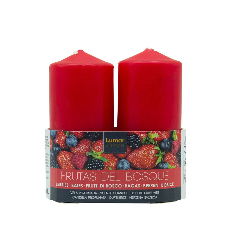 Pack 2 Vela Taco Perfumada Frutas del Bosque