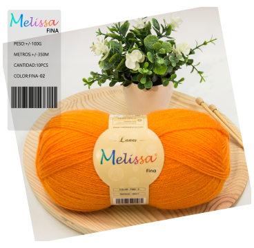 Lana Fina Naranja -2