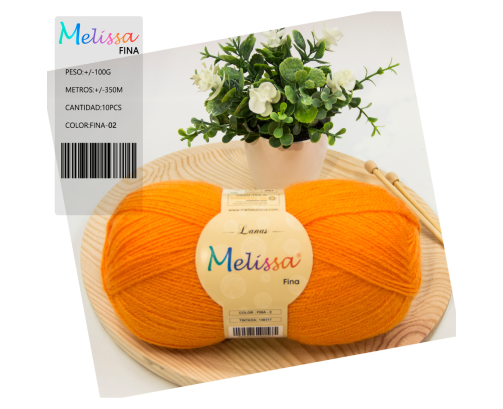 Lana Fina Naranja -2
