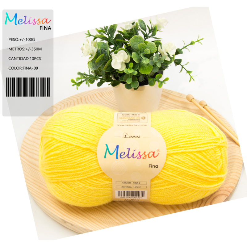 Lana Fina Amarillo -9