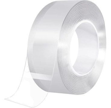 1.5M x 30mm Cinta adhesiva de Doble Cara Extra fuerte - Cinta Doble Cara Extrafuert Sin Dejar Rastro Transparente Removible