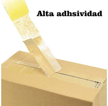 6 Rollos de Cinta de Embalaje Transparente de 48mm x 150m