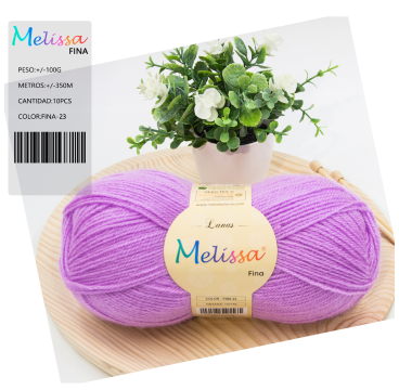Lana Fina acrílico VIOLETA-23