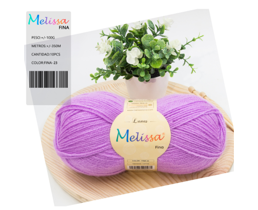 Lana Fina acrílico VIOLETA-23