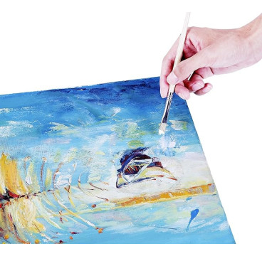 Lienzo Blanco para Pintar 30 x 40 cm, 100% algodón, Grosor 1,5 cm