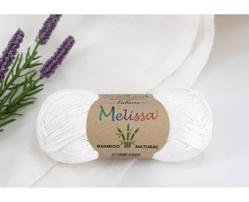 Lana Bamboo Bambú 100% natural BLANCO-1