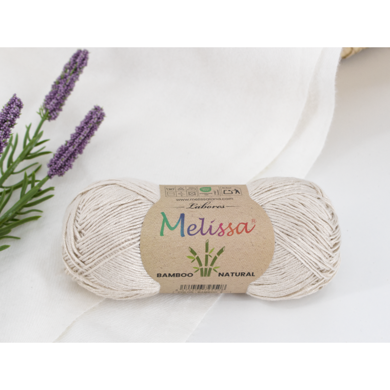 Lana Bamboo Bambú 100% natural BEIGE -2