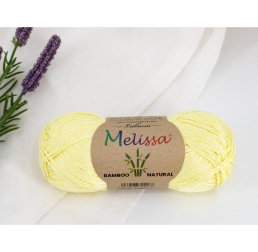 Lana Bamboo Bambú 100% natural Amarillo -9