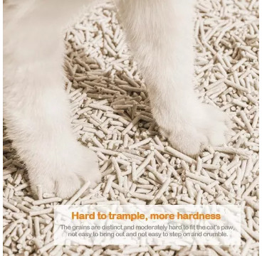 Arena Aglomerante para Gatos Arena de Tofu para Gatos sin Polvo, 6L