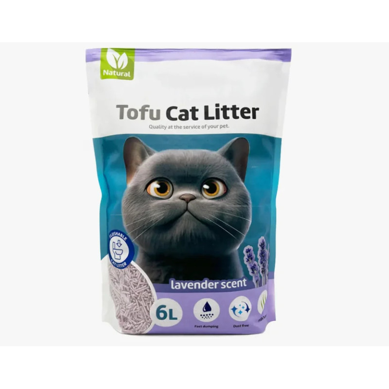 Arena Aglomerante para Gatos Arena de Tofu para Gatos 6L