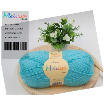 Lana Fina acrílico Azul  73