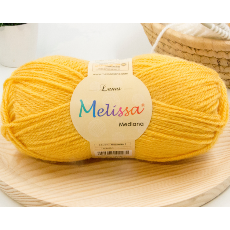 Lana Mediana Amarillo -1 Lana Mediana Amarillo -1
