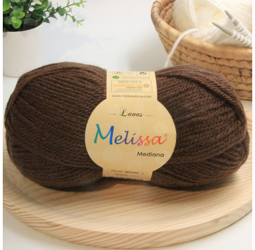 Lana Mediana Marrón Cálido -3