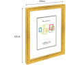 CHELY INTERMARKET | Marco de Fotos MOD-254 Hecho de Madera, (Dorado, 40x60cm)