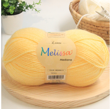 Lana Mediana acrílico-Amarillo-14