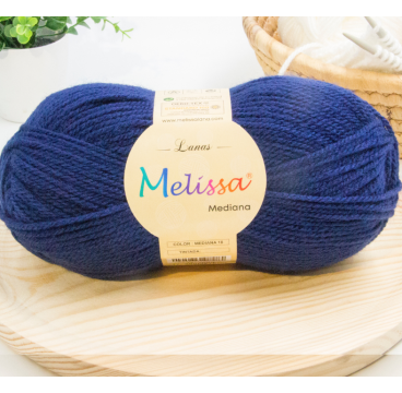 Lana Mediana acrílico Azul -18