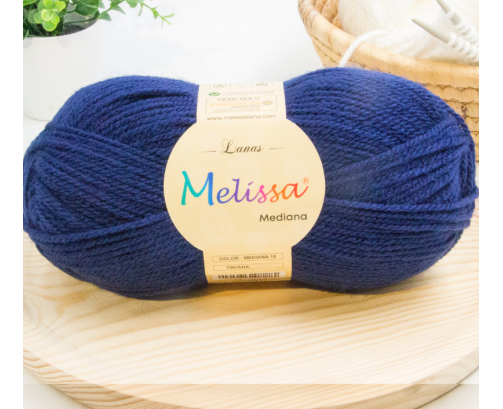 Lana Mediana acrílico Azul -18