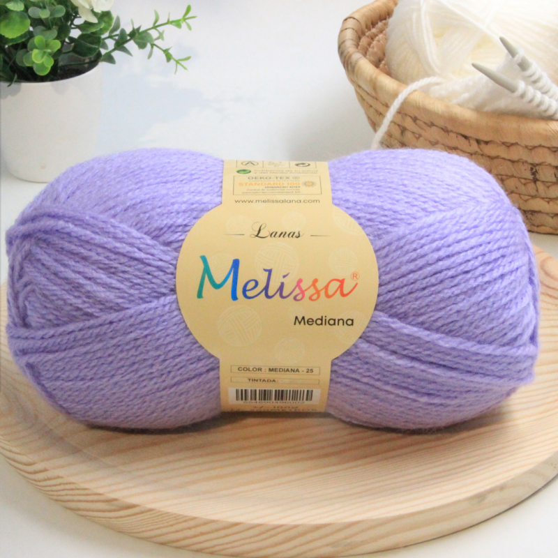 Lana Mediana acrílico Violeta -25