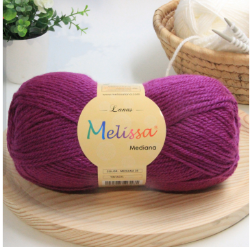Lana Mediana Morado Intenso -28