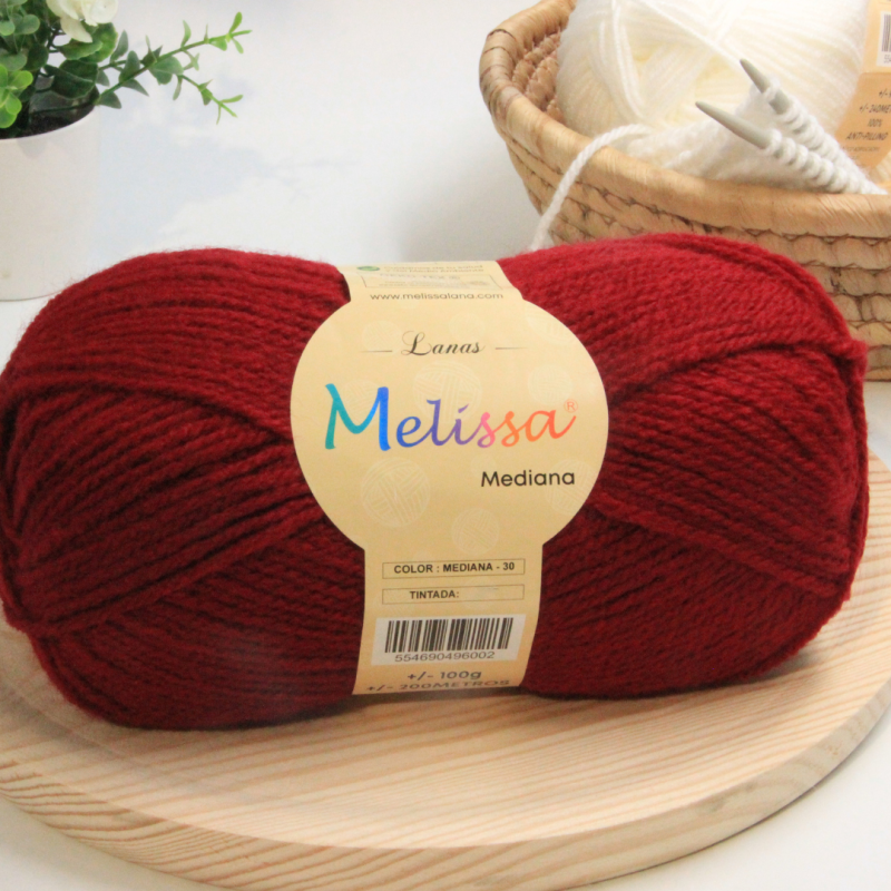 Lana Mediana Granate- 30