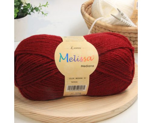 Lana Mediana Granate- 30