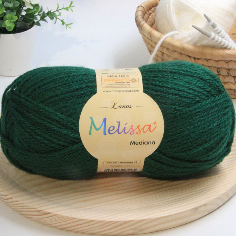 Lana Mediana Verde Bosque -31