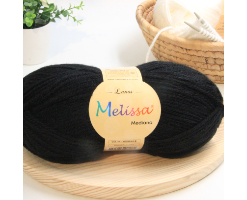 Lana Mediana Negro -40