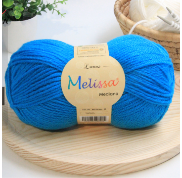 Lana Mediana Azul Intenso- 56