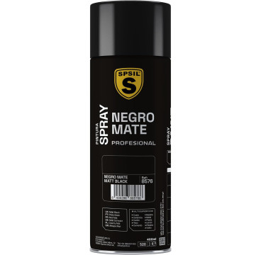SPSIL Pintura Spray 400ml,Color ( Blanco)( Negro) Spray Acrílico para Metal / Madera / Plástico