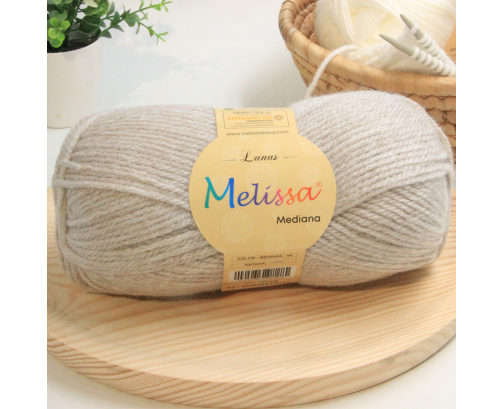 Lana Mediana Beige Melange -68