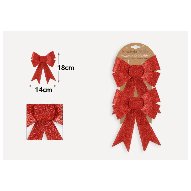 Lazo de navidad pack 2 uds