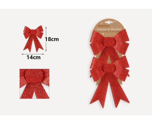 Lazo de navidad pack 2 uds