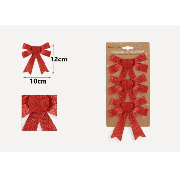 Lazo de navidad pack 3 uds