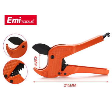 Industrial Cizallas para tubos de plástico de hasta 42 mm, con cuchilla de acero y mango de seguridad